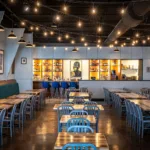 The dining room at Lucy Quinn