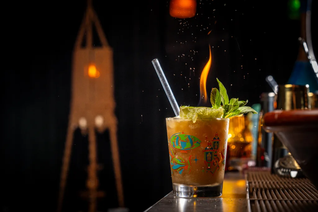 The Mainlander cocktail drink at Mainlander in St. Louis, MO. Served