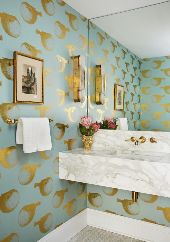 Why interior designers say yes to wallpaper in powder rooms | St. Louis ...